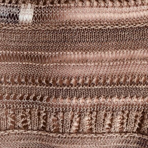 Allsaints Spitalfields Metallic Agni Lightweight Knit Pullover Sweater Size 2 - Picture 4 of 8